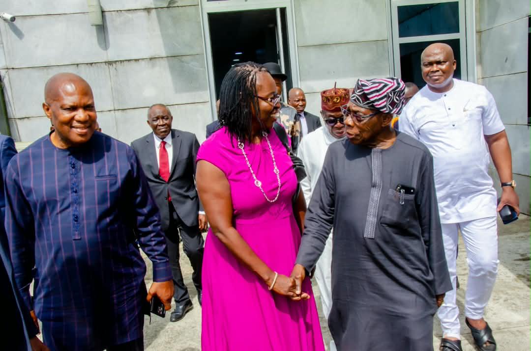 PHOTO NEWS: Ebizi Brown Hails Diri On Azikel Refinery, As Obasanjo Inaugurates Crude Distillation Unit