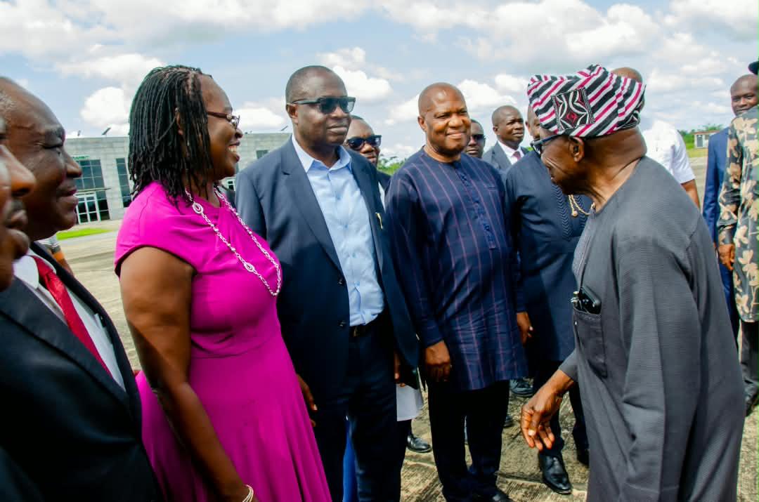 PHOTO NEWS: Ebizi Brown Hails Diri On Azikel Refinery, As Obasanjo Inaugurates Crude Distillation Unit